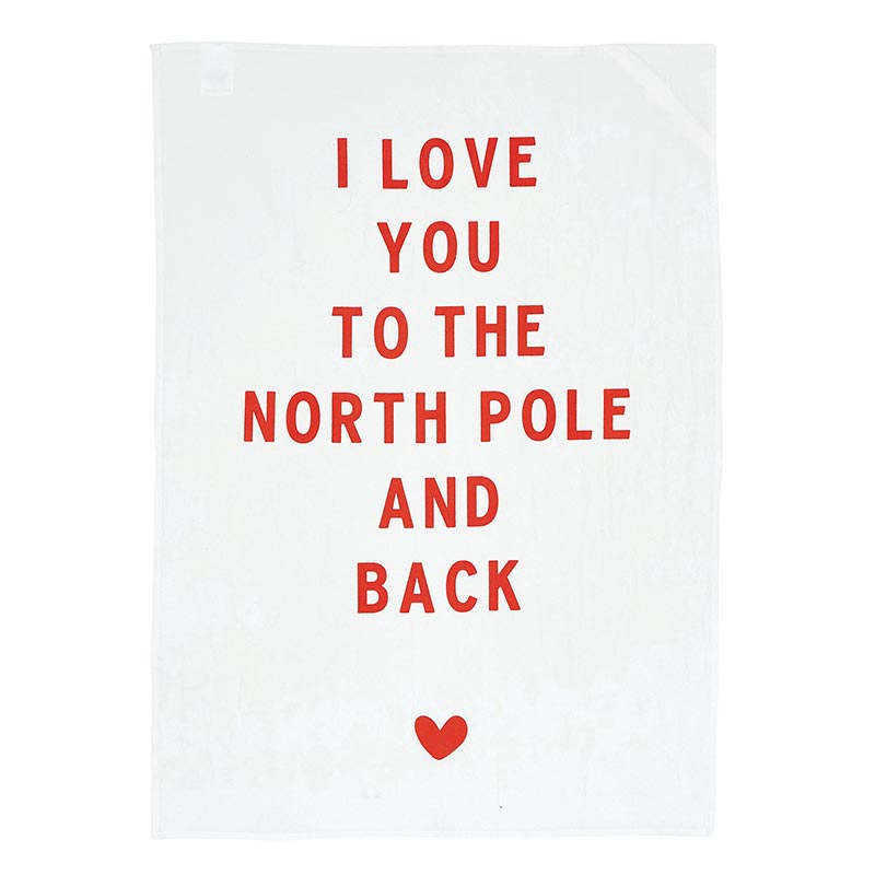 G5179 - Set of 2 - Tea Towel - North Pole by CBGifts