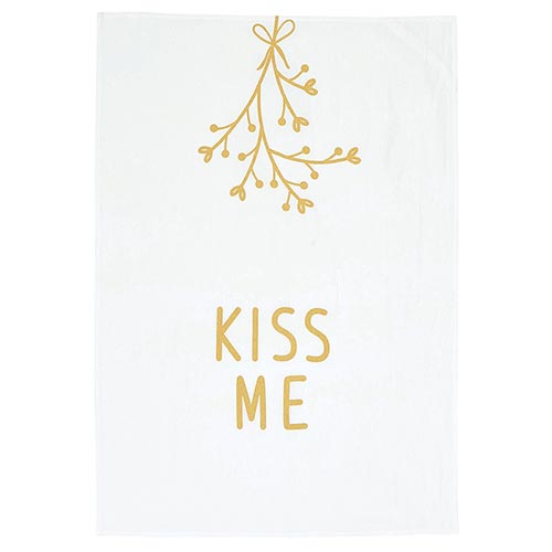 G5639 - Set of 2 - Tea Towel - Kiss Me by CBGifts