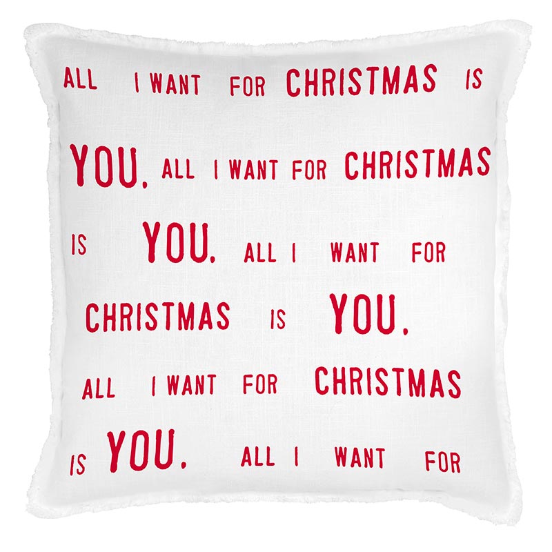 G5804 - Face to Face Euro Pillow- All I Want by CBGifts