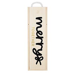 Wood Wine Box - Merry Together