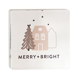Mini Lucite Block - Merry + Bright